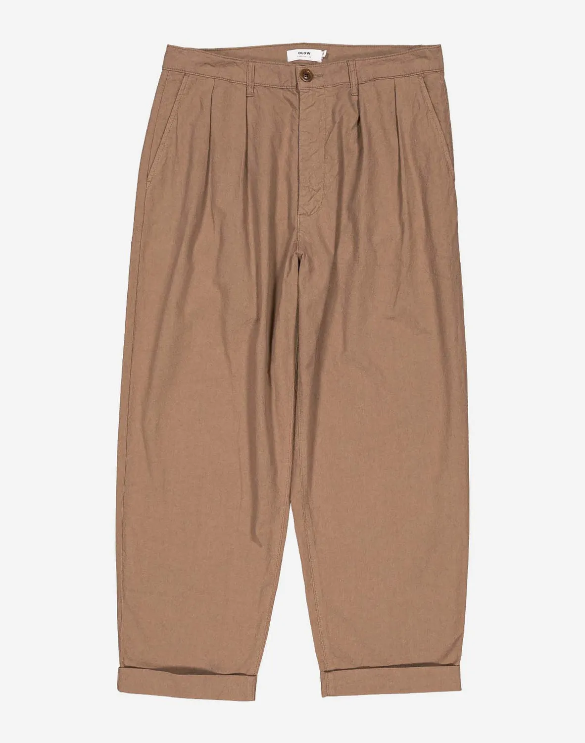 Olow Sembo pantalon taupe coton chanvre