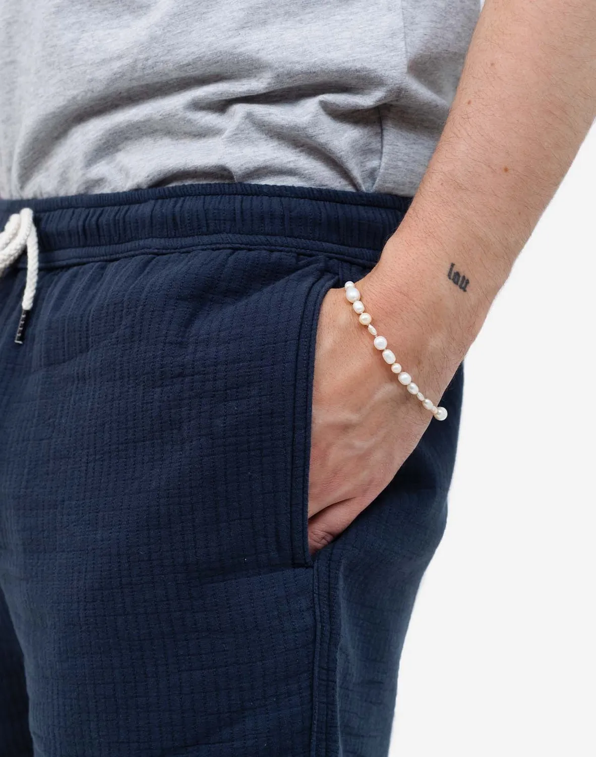 OLOW Bodhi short bleu nuit coton taille élastique