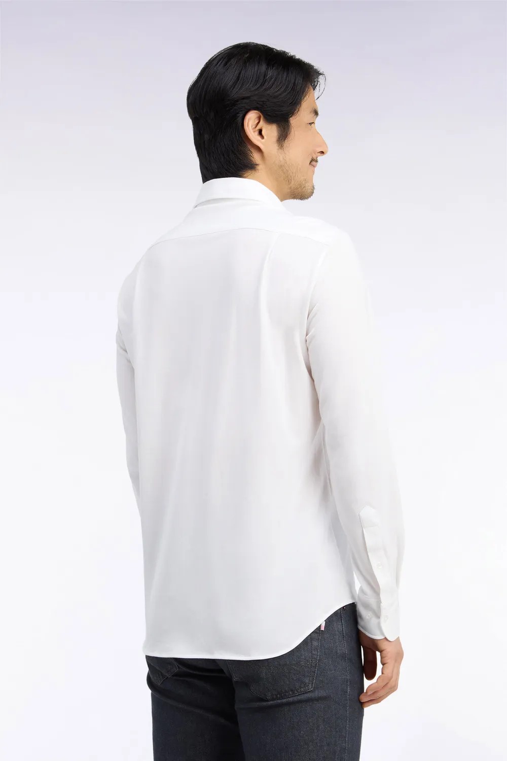 Eden Park Cruise chemise coton blanc coupe droite
