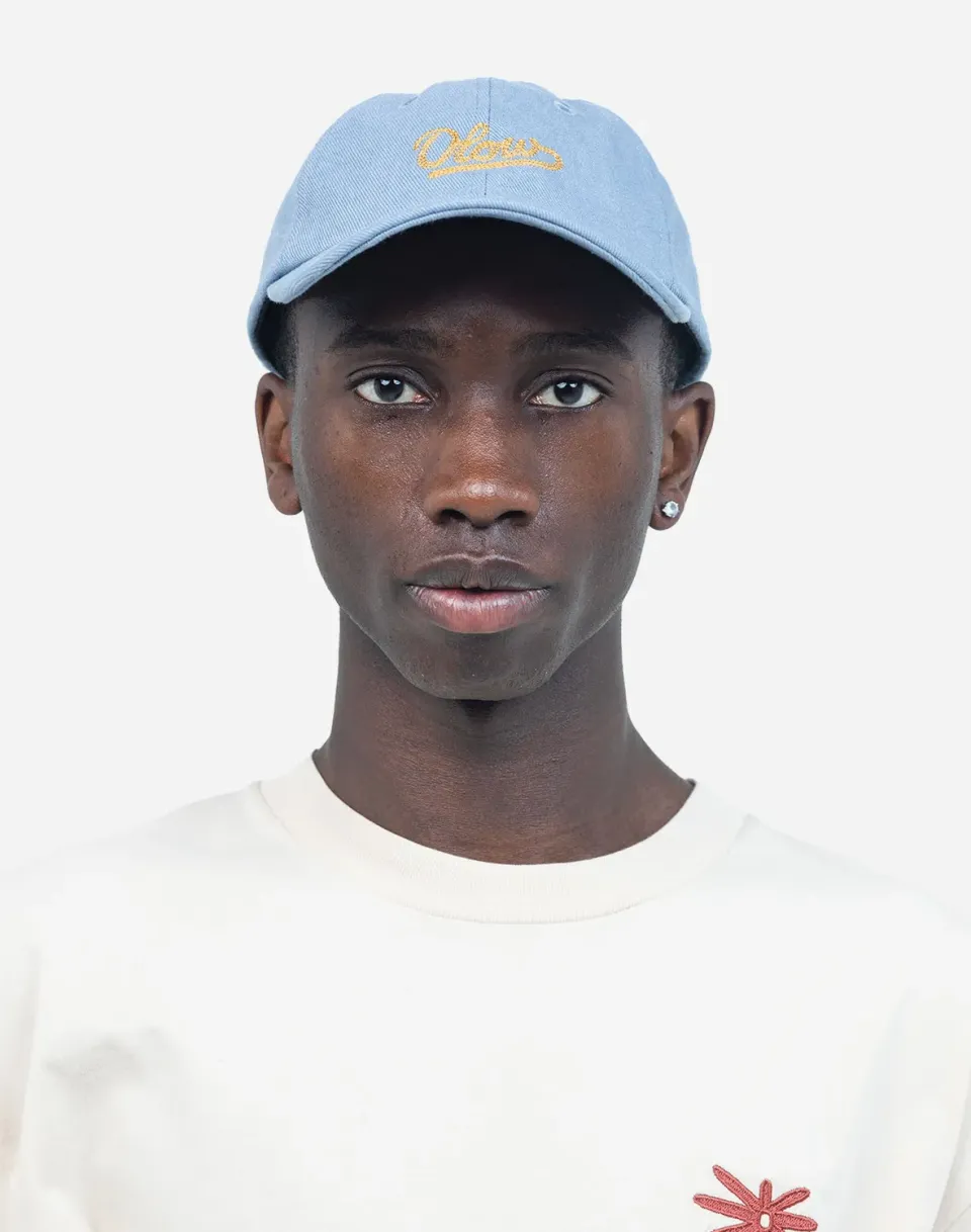 OLOW Signature casquette six panels bleu azur coton bio
