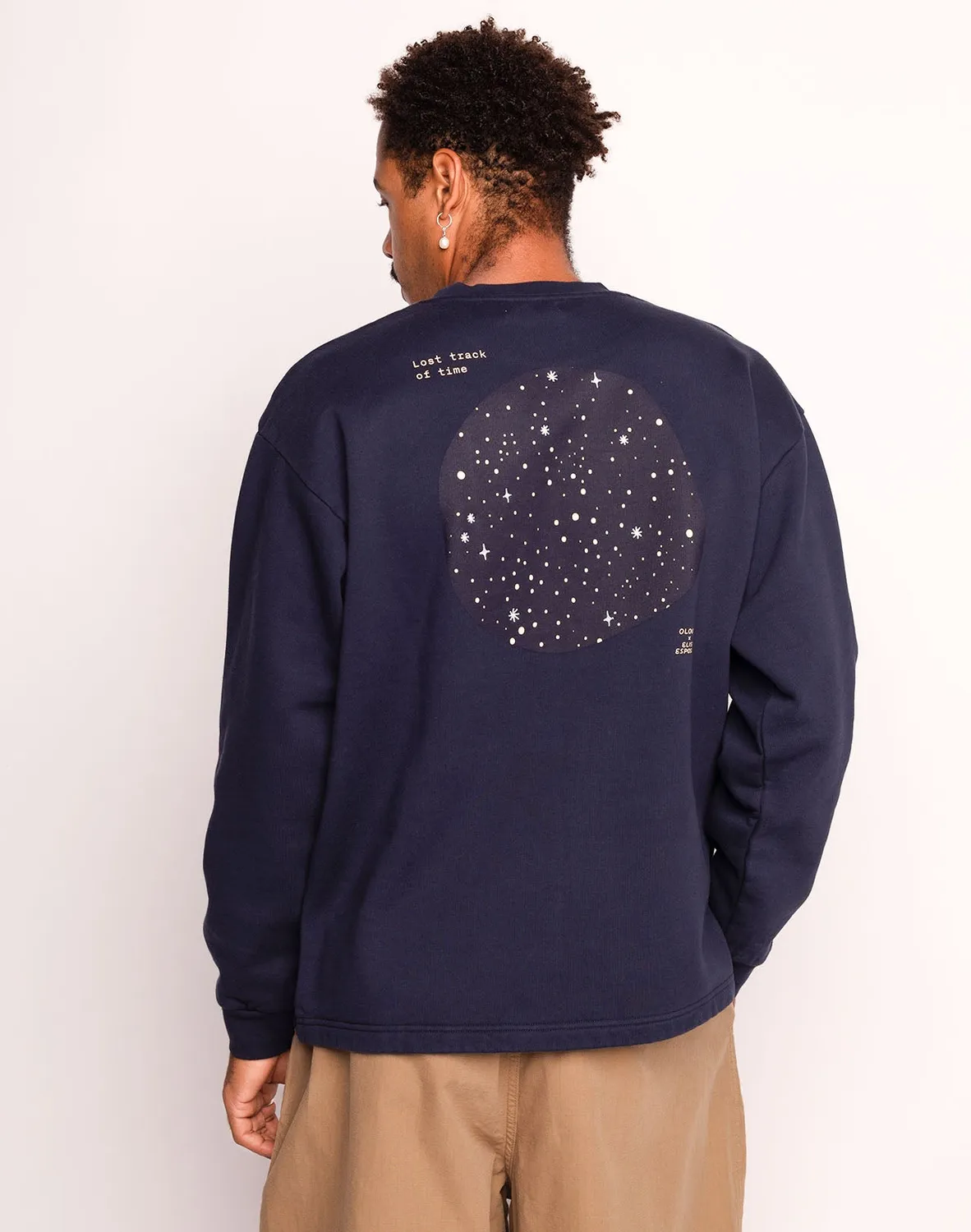 OLOW Lost Track sweat bleu dusk coton bio