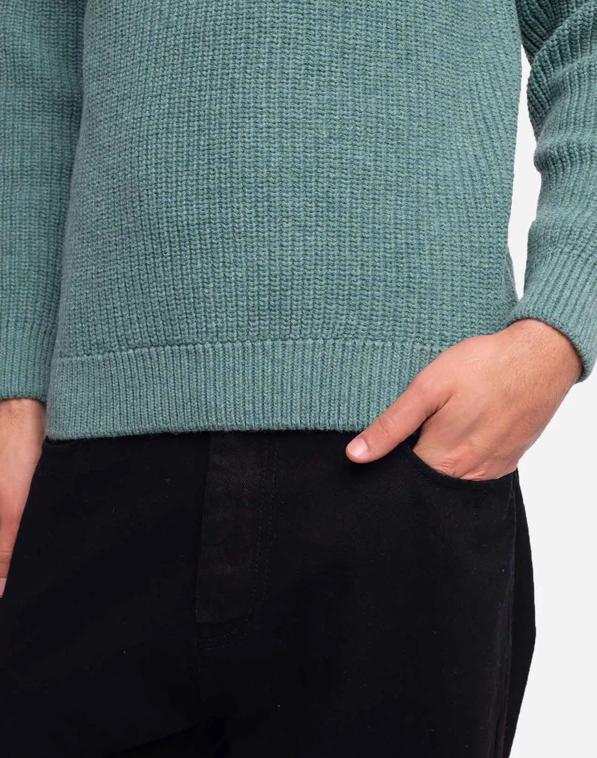 Olow Equinoxe pull vert émeraude recyclé hiver