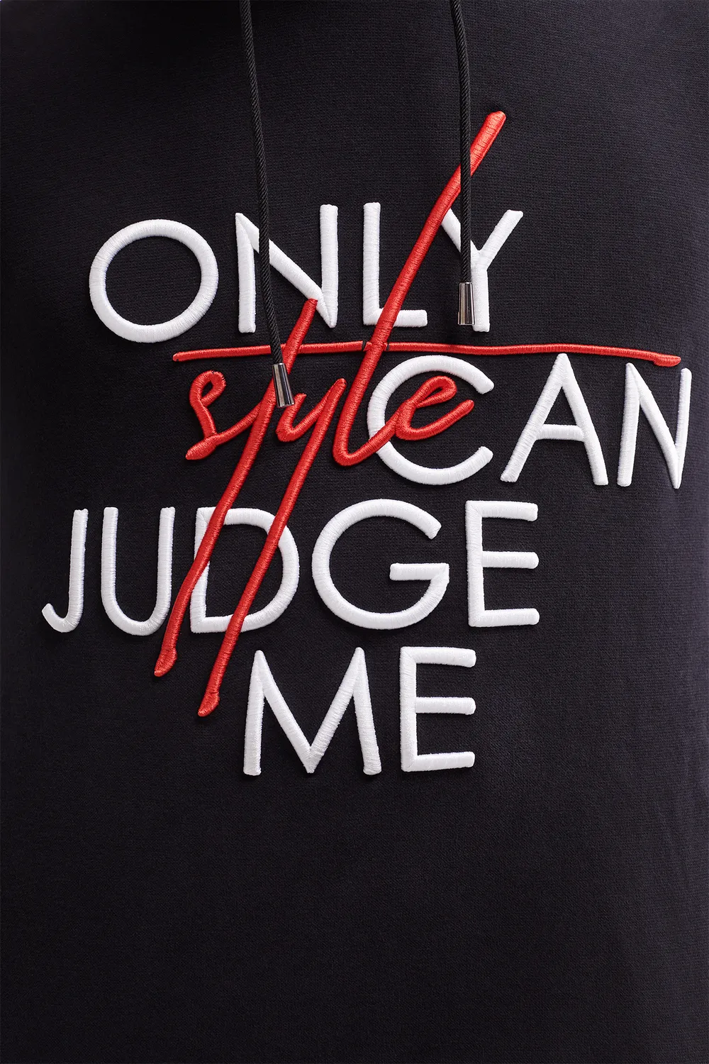 French Deal Only Style sweat hoodie guipure coton