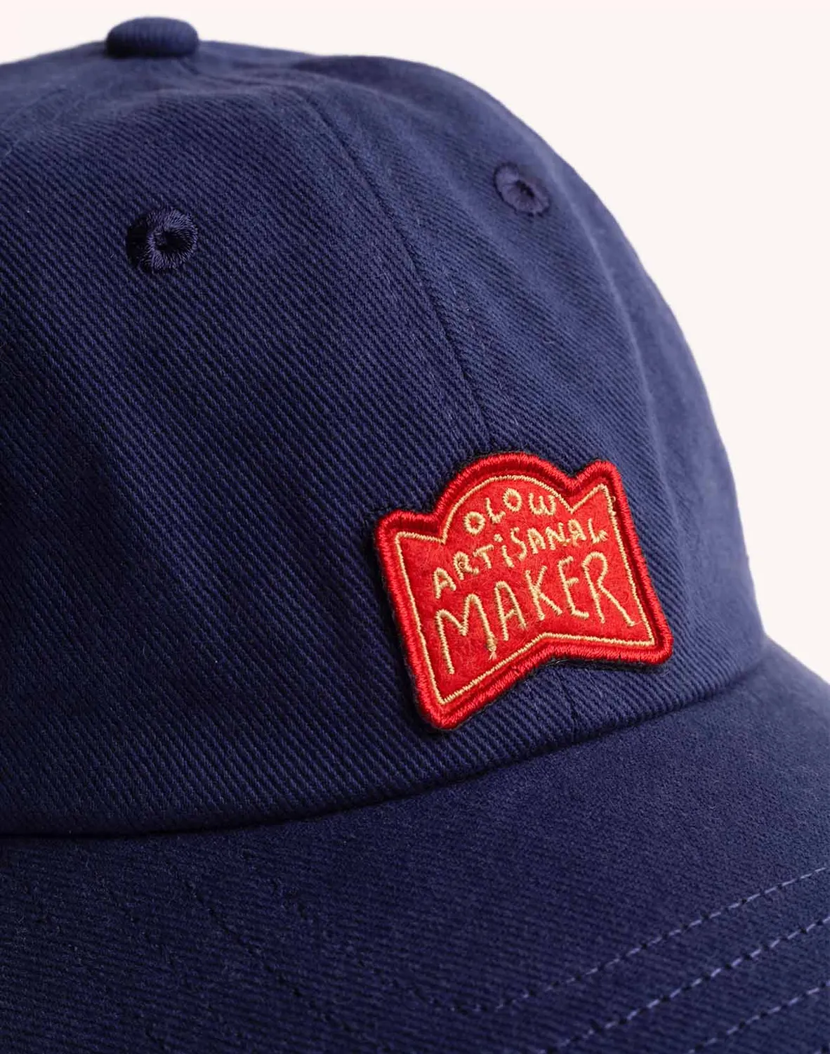 OLOW Six Panel casquette bleu outremer coton bio