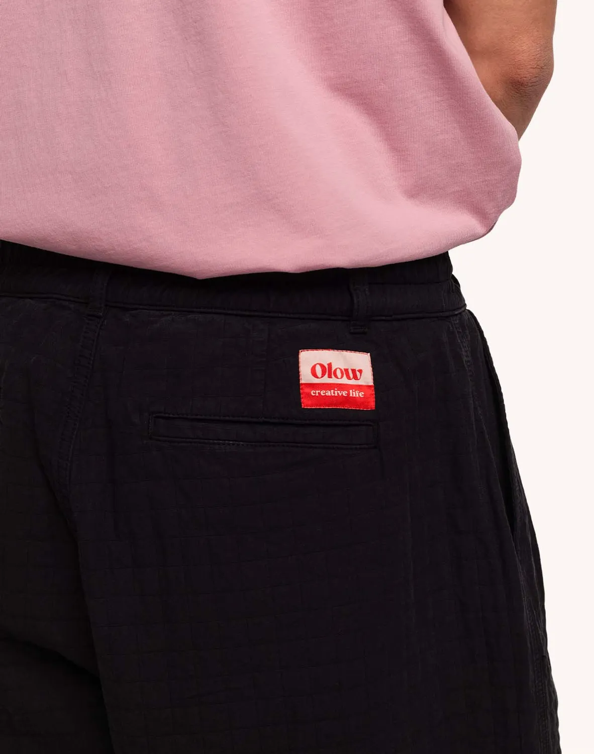 OLOW Cargeot pantalon carreaux matelassé