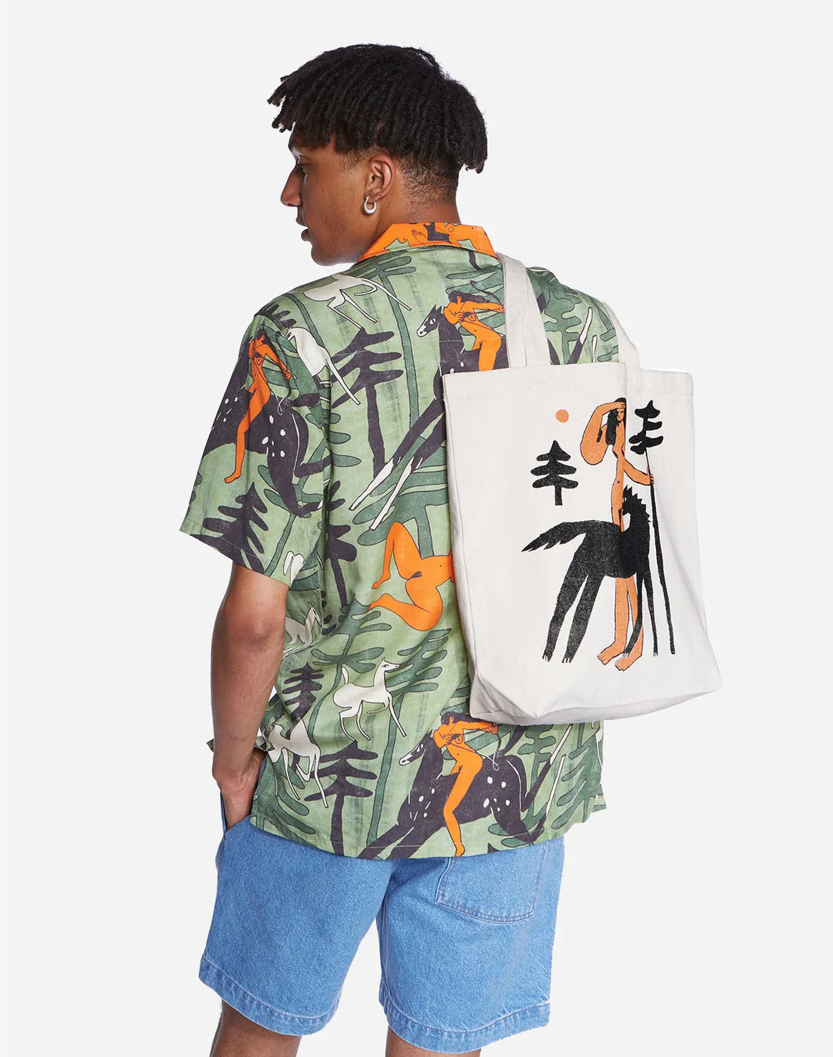 OLOW Toto Wild tote bag écru coton bio