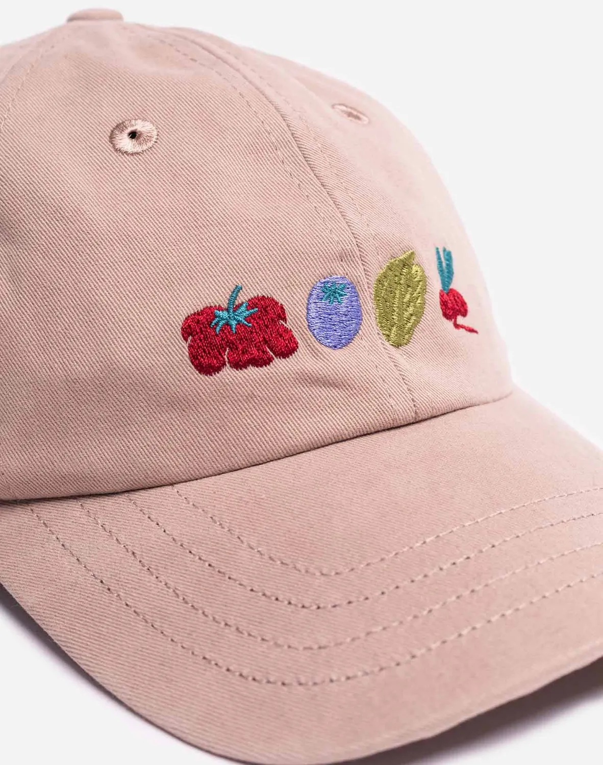 Olow Vegetables casquette six panel beige coton