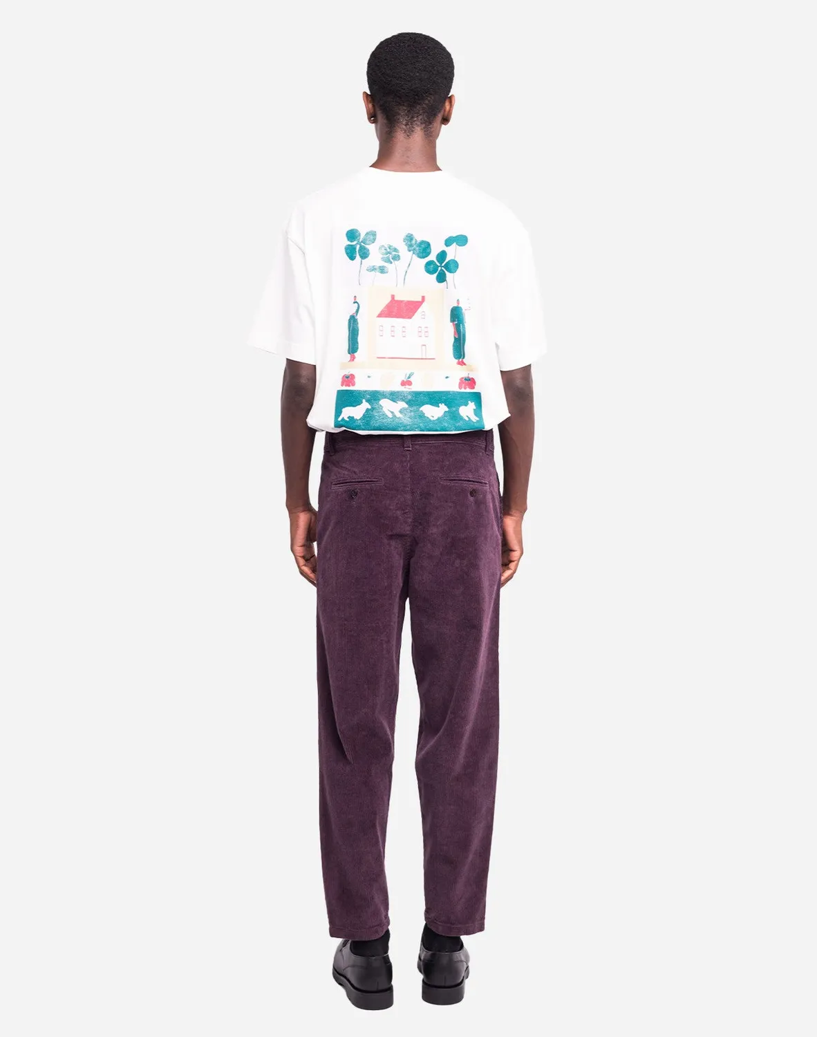 OLOW Swing pantalon prune velours coton