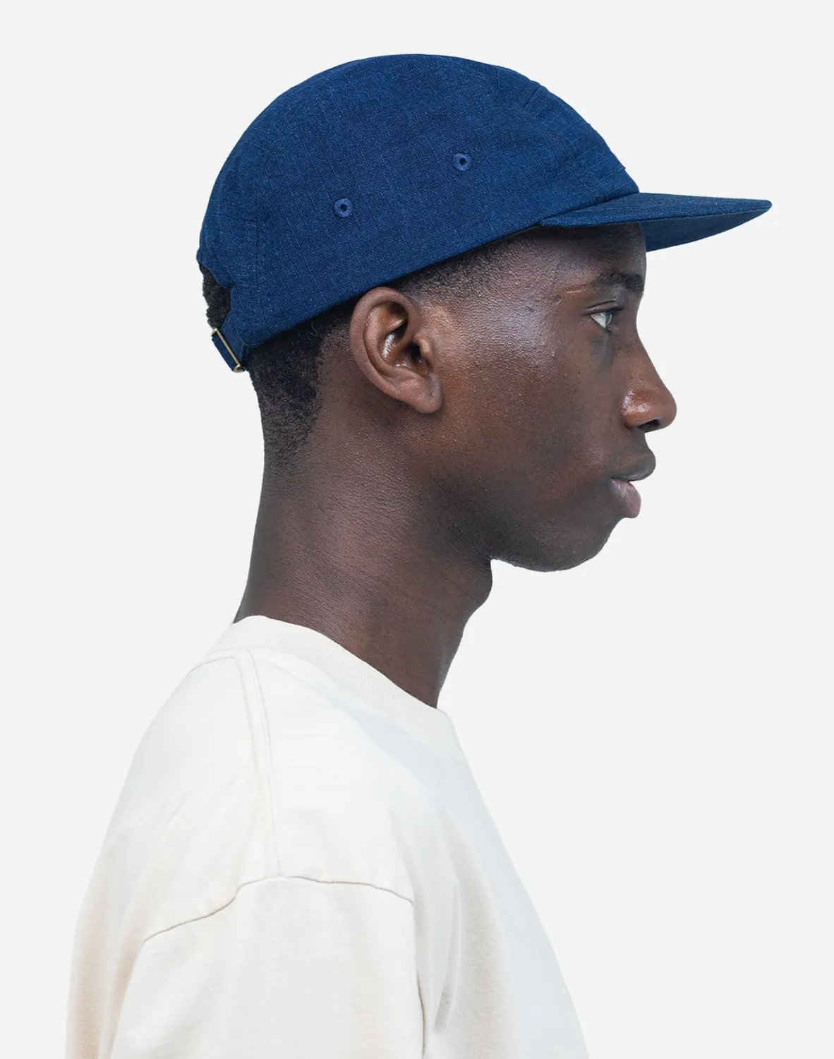 OLOW Flower casquette five panel denim bleu