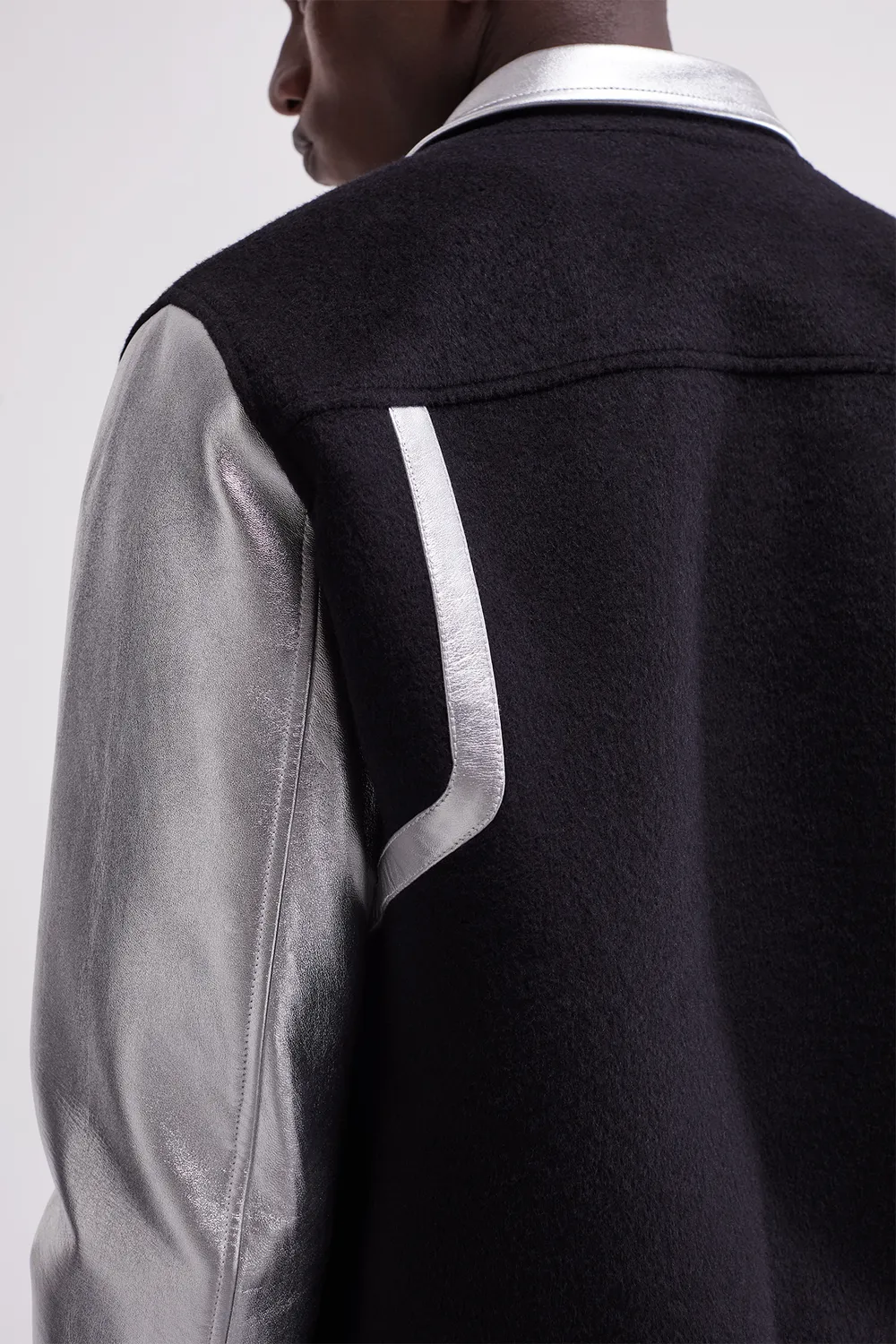 French Deal Évolution veste cuir laine mixte