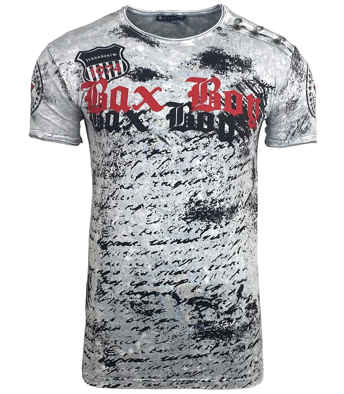 Subliminal Mode BX102 t-shirt coton bleu délavé vintage