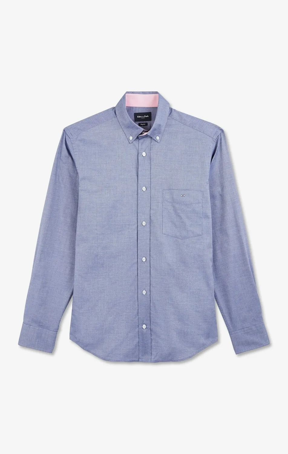 Eden Park chemise homme coton oxford bleu marine regular