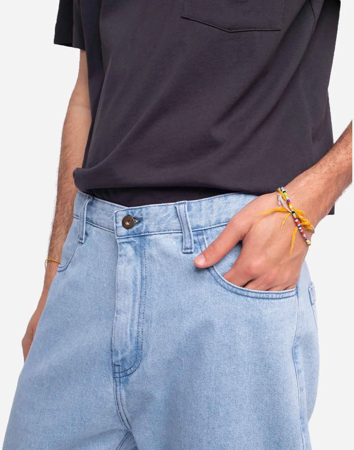 OLOW Jacquot pantalon homme denim clair