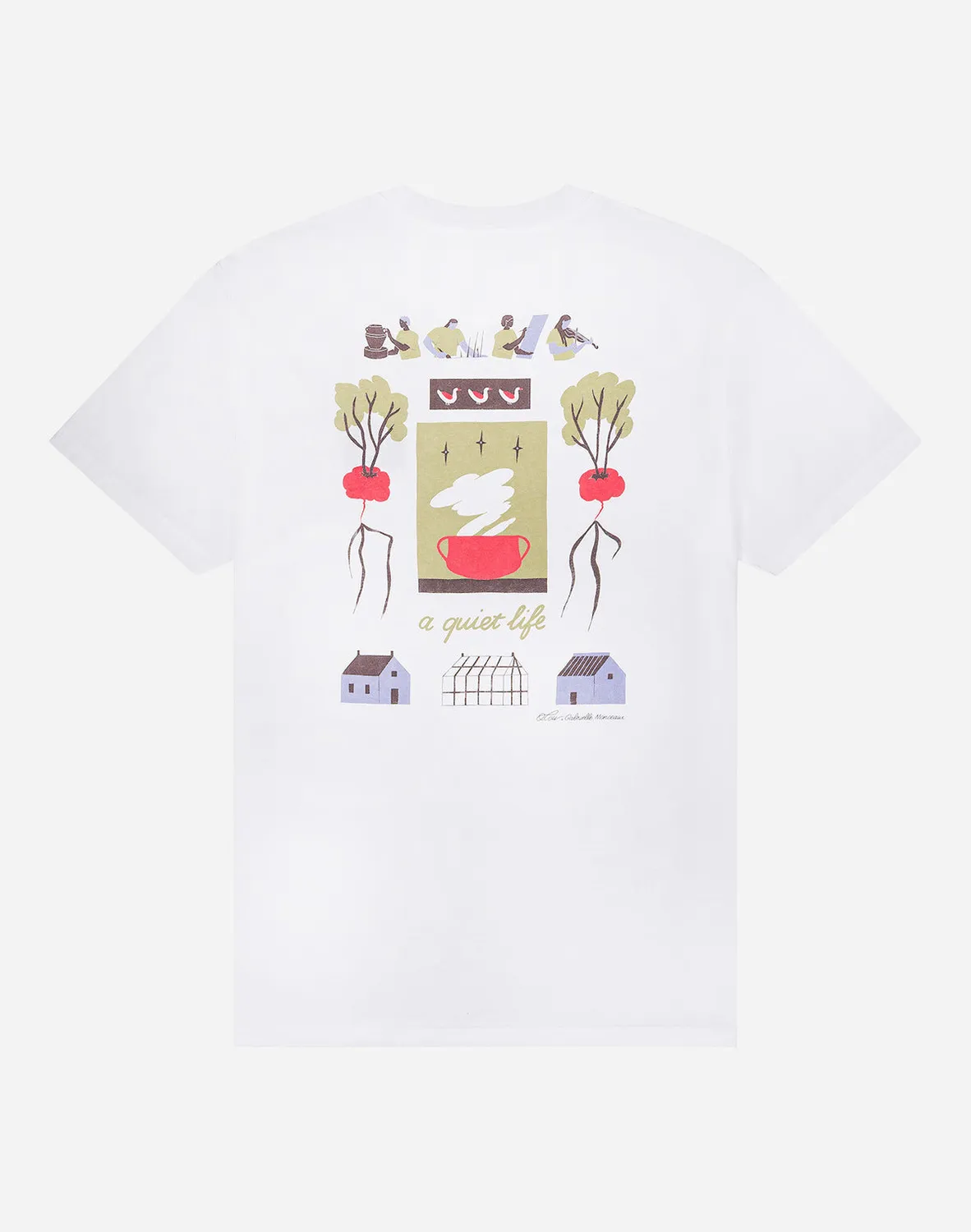 OLOW Rozel t-shirt écru homme coton bio