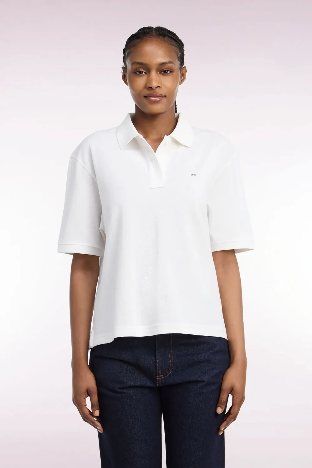 Eden Park Club Evolution H26MAIPC0007 polo blanc oversized