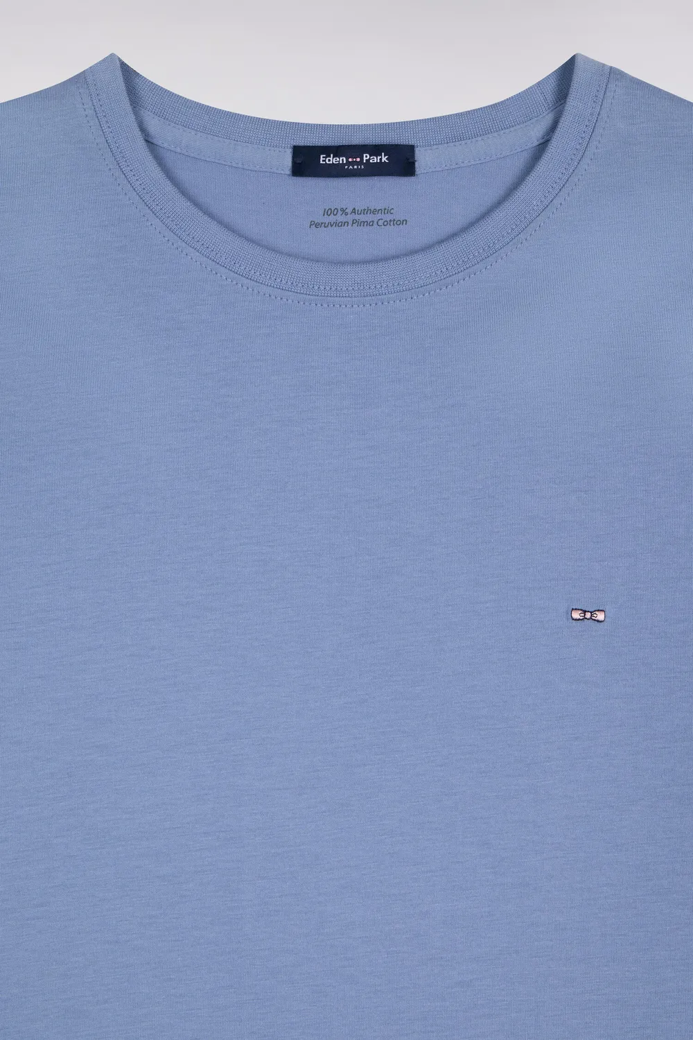 Eden Park H26MAITC0005/BLC8 t-shirt bleu coton col rond