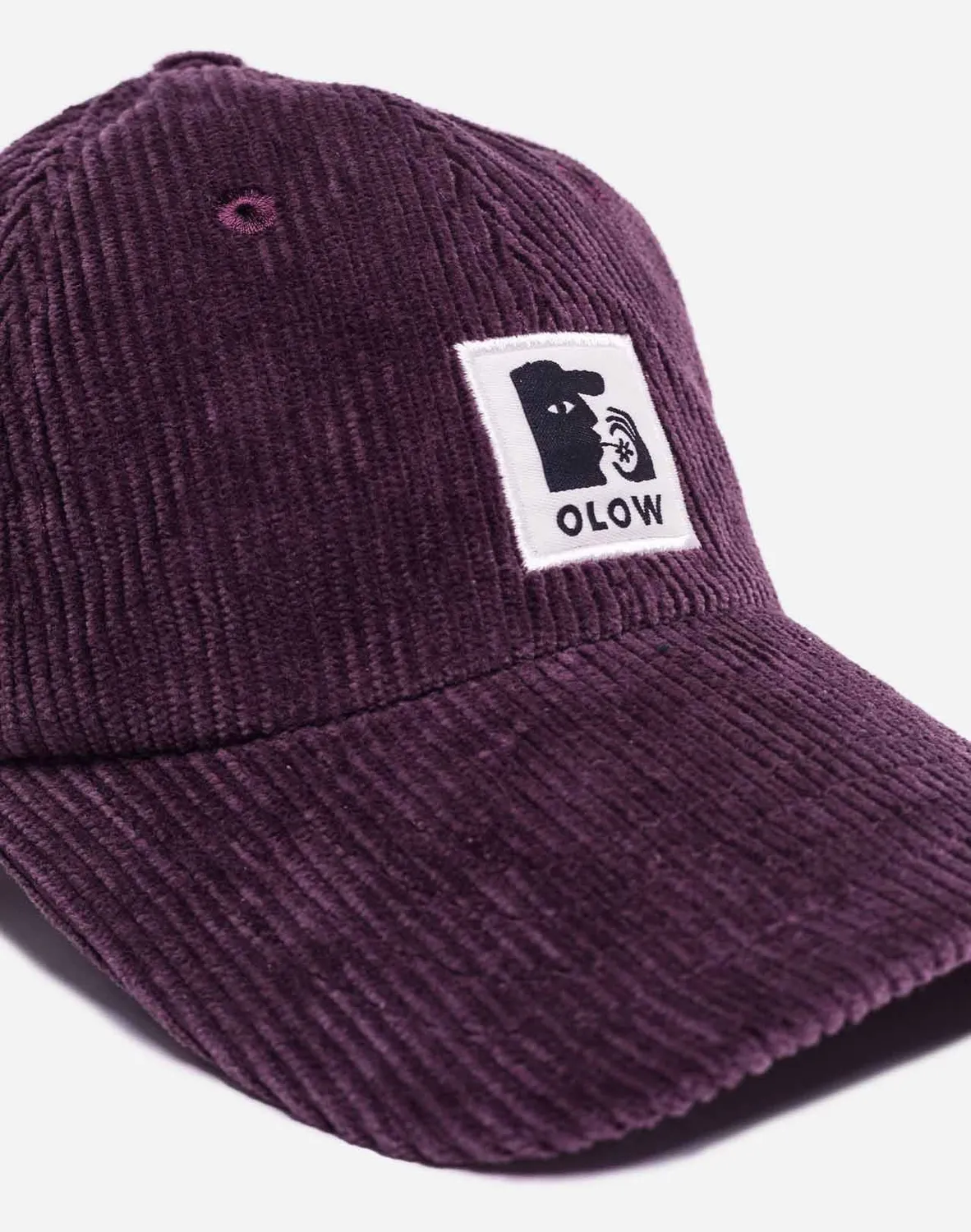 OLOW Stanton casquette six panels velours prune