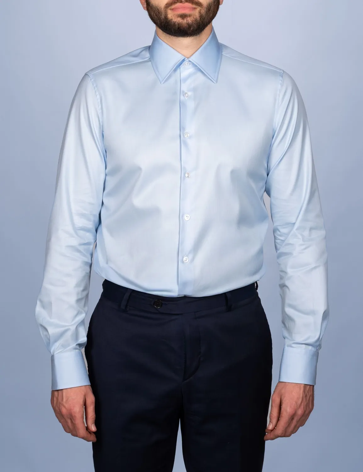 La Chemise Française Elysée chemise homme twill bleu ciel