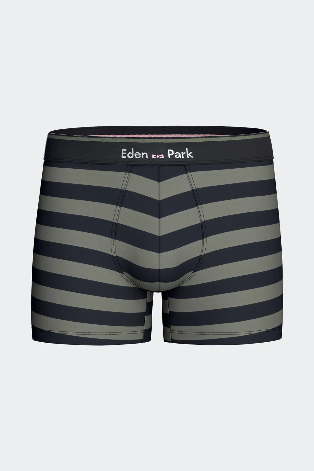 Eden Park lot 2 boxers coton marine kaki homme