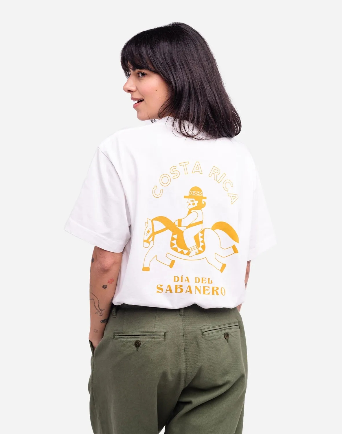 OLOW Sabanero t-shirt ample écru coton