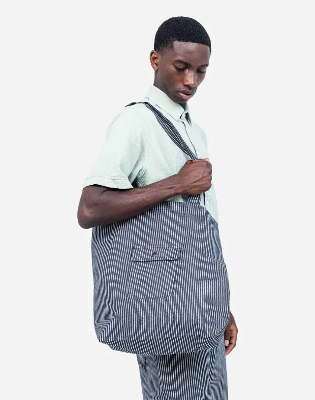 OLOW Toto Stripes tote bag denim rayé coton
