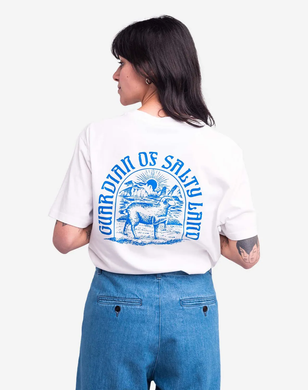 OLOW Guardian t-shirt écru fleur coton bio