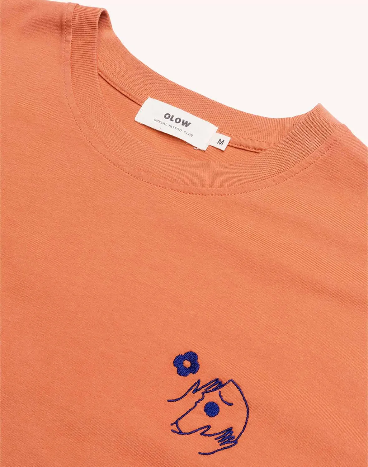 OLOW Let Go t-shirt mandarine brodé