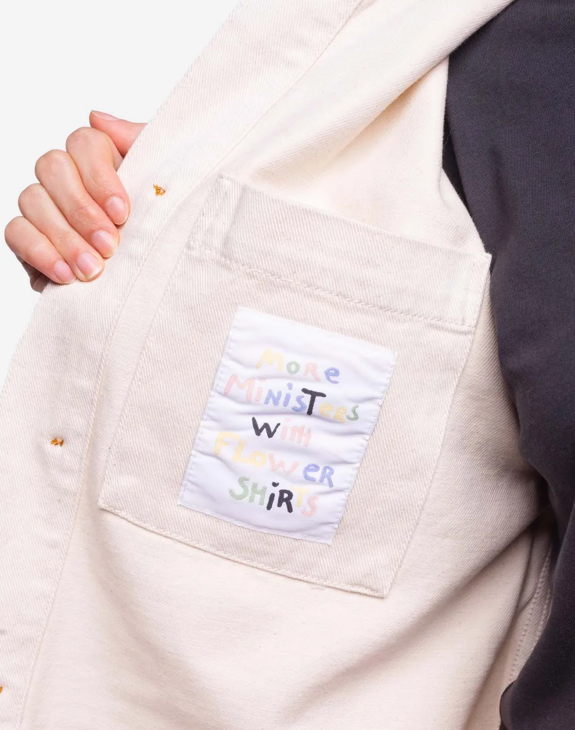 OLOW Chucalescu veste travail écrue coton bio
