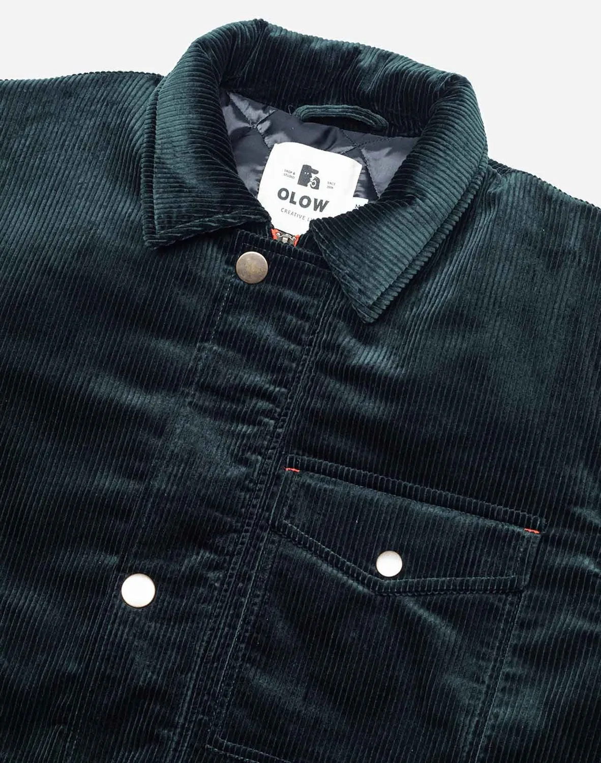 OLOW Fergus manteau vert foncé velours