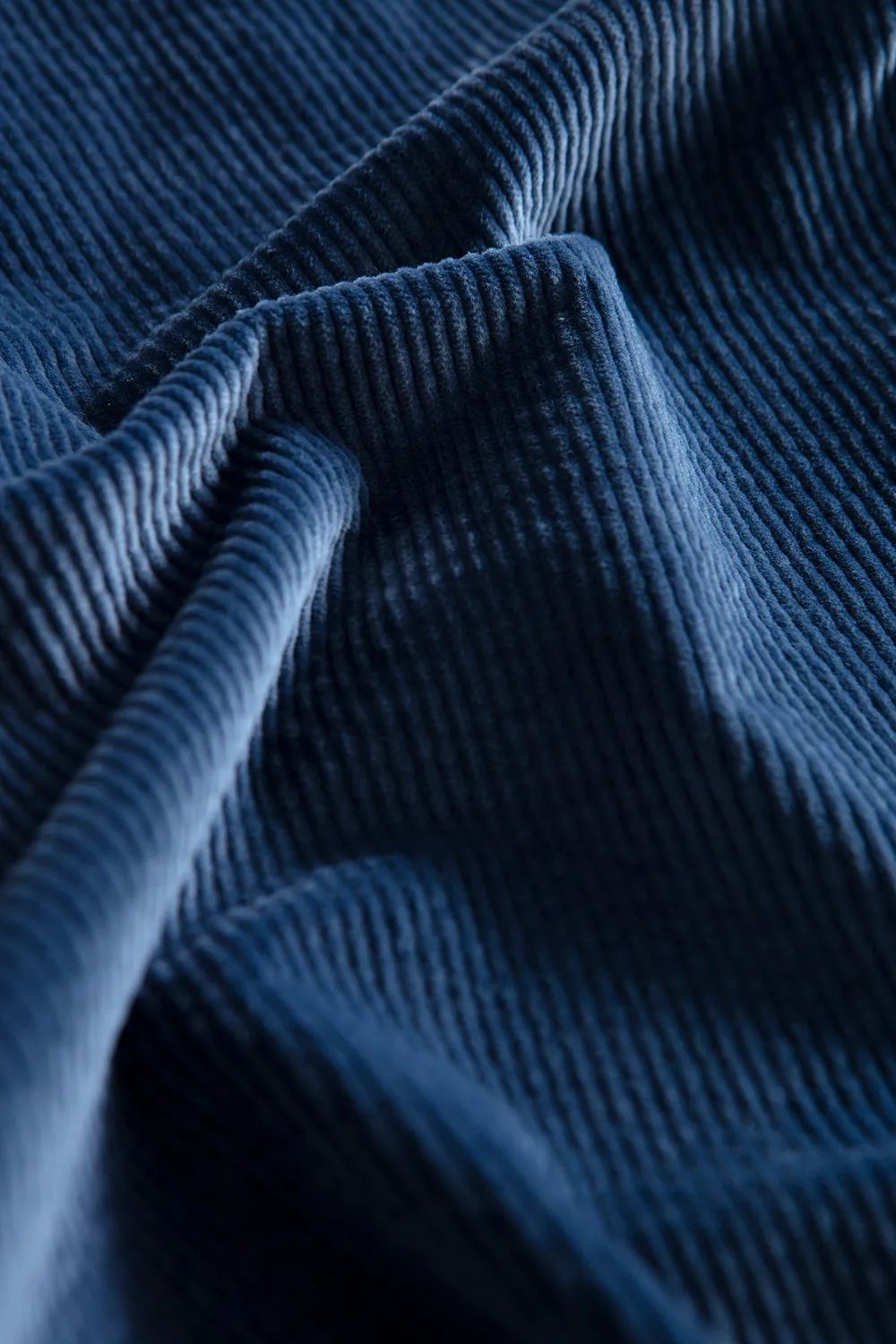 Edmmond Studios John Shirt surchemise bleu foncé velours