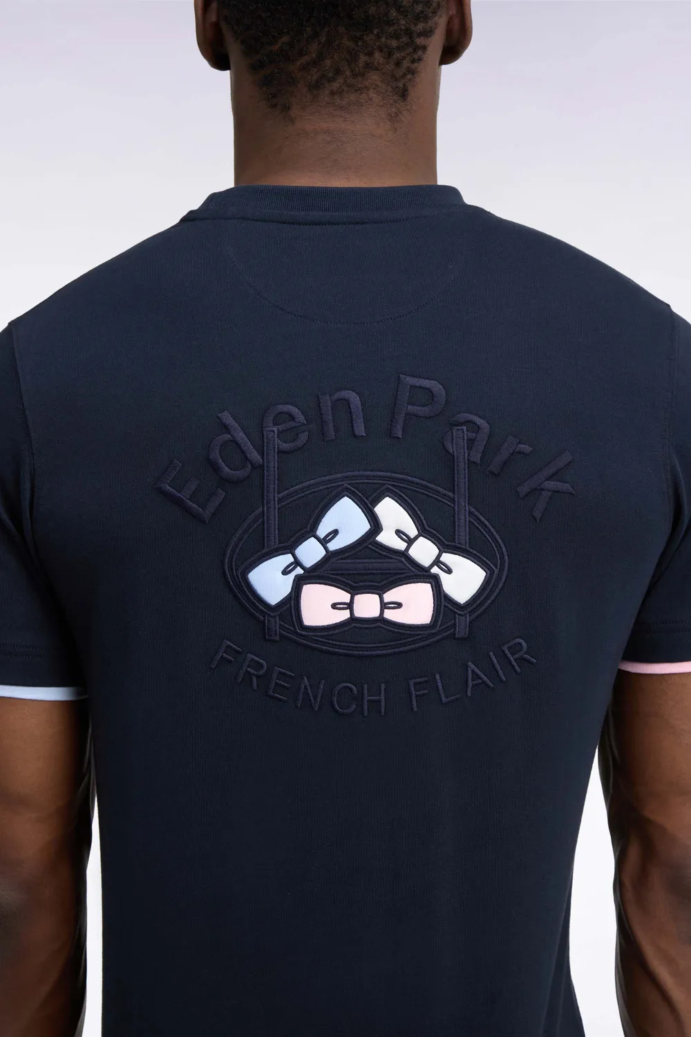 Eden Park t-shirt manches courtes marine coton homme coupe droite