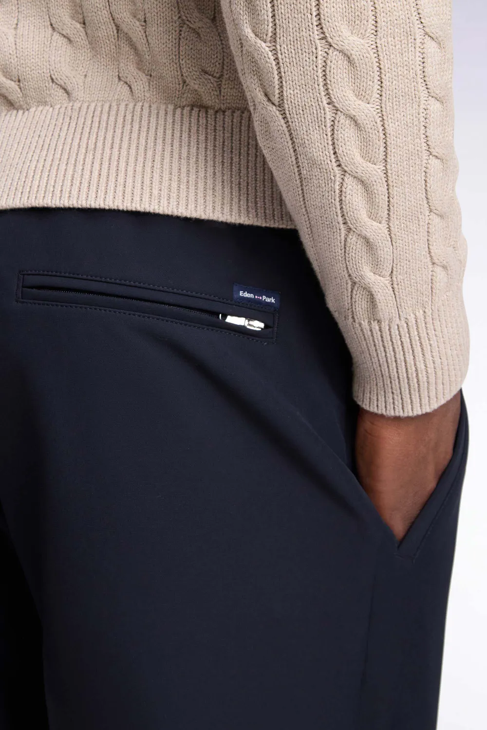 Eden Park Legend pantalon nylon stretch marine Modern