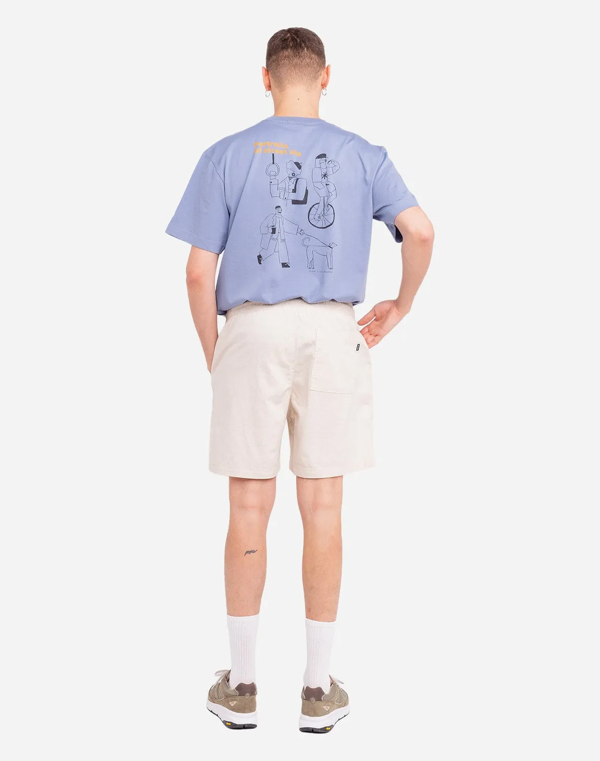 OLOW Gujo short écru naturel coton lin