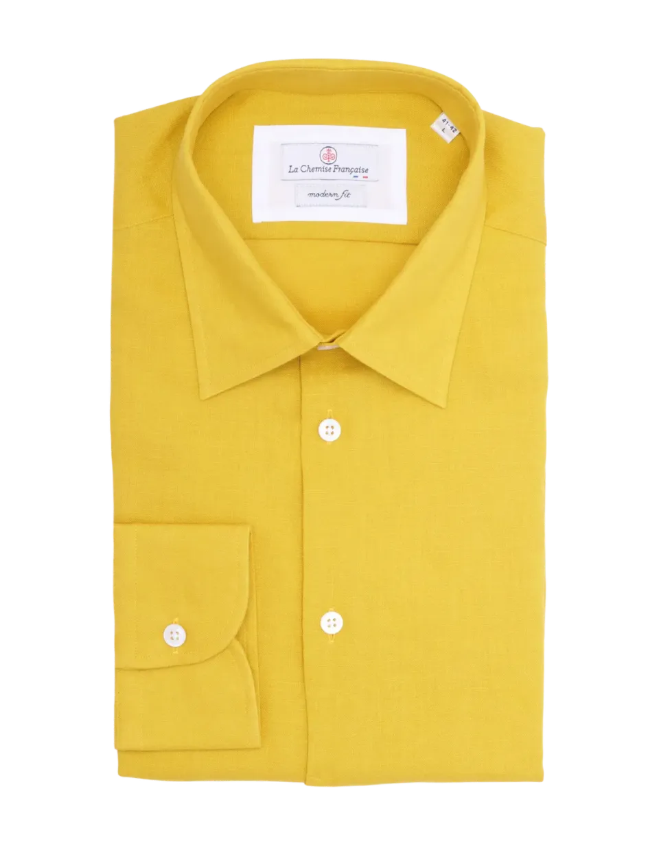 La Chemise Française Lin Normand Moutarde chemise homme