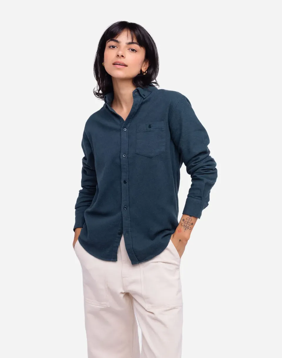 OLOW Classico Strato chemise flanelle vert canard