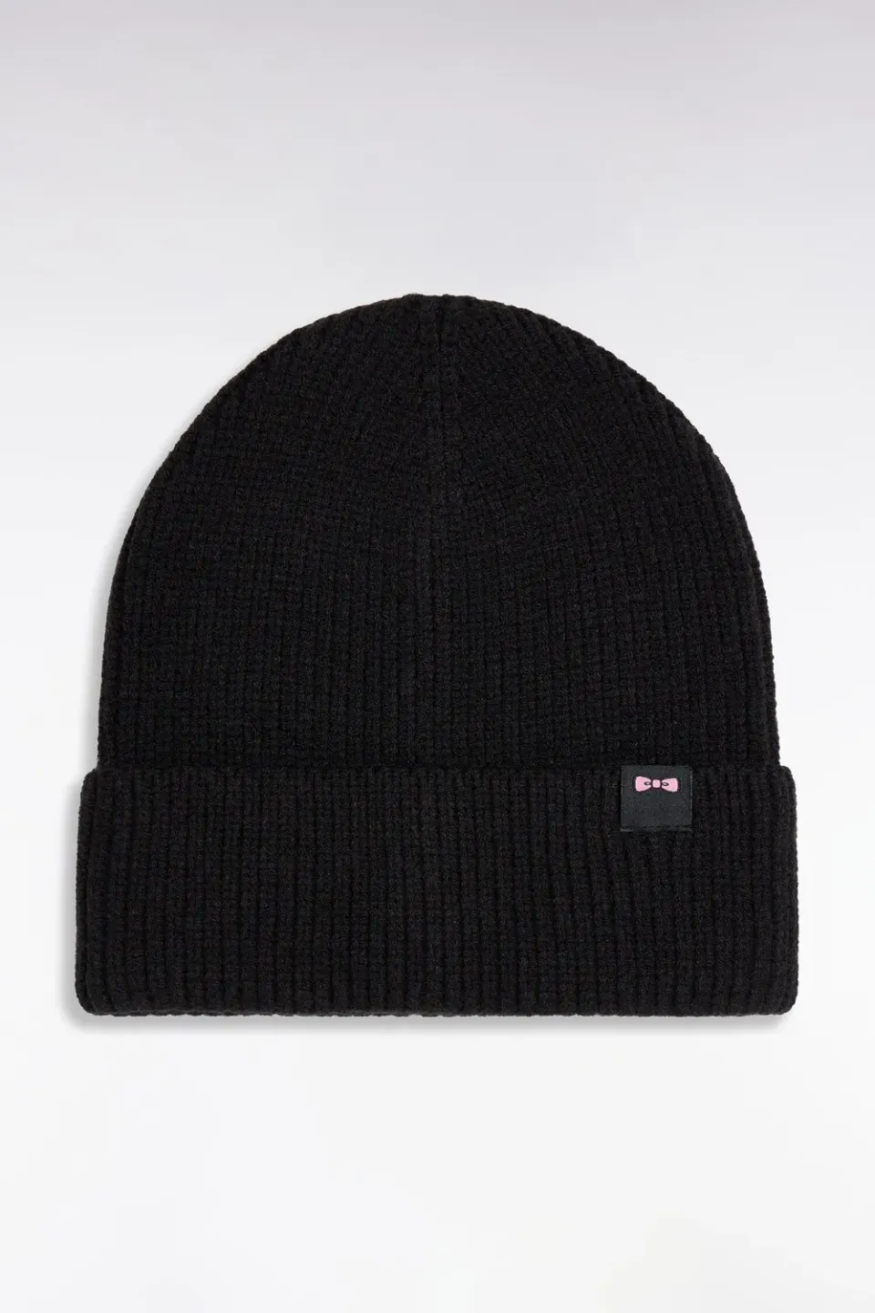 Eden Park Bonnet Maille Côtelée Noir Taille Unique