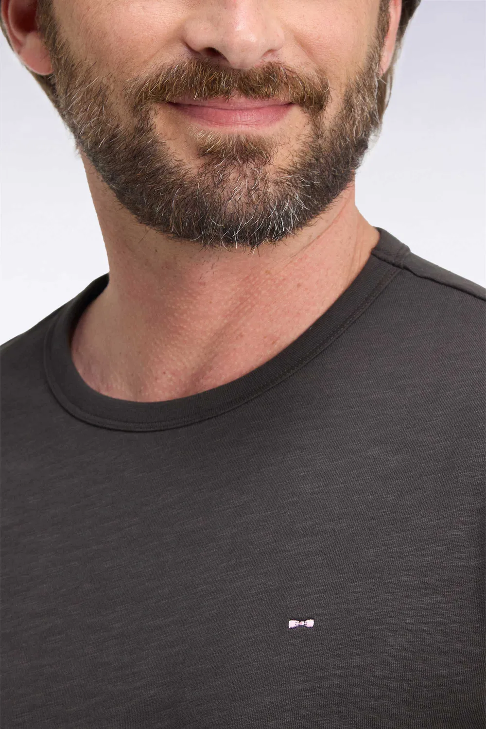 Eden Park H26MAITL0006 t-shirt marron coton manches longues slim