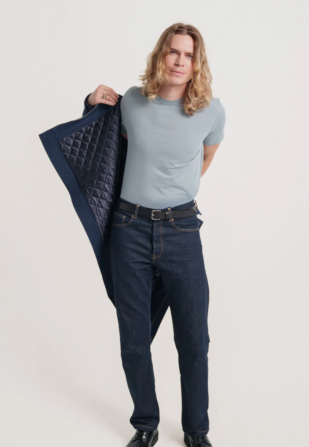 Loom Le blouson en laine blouson gris laine