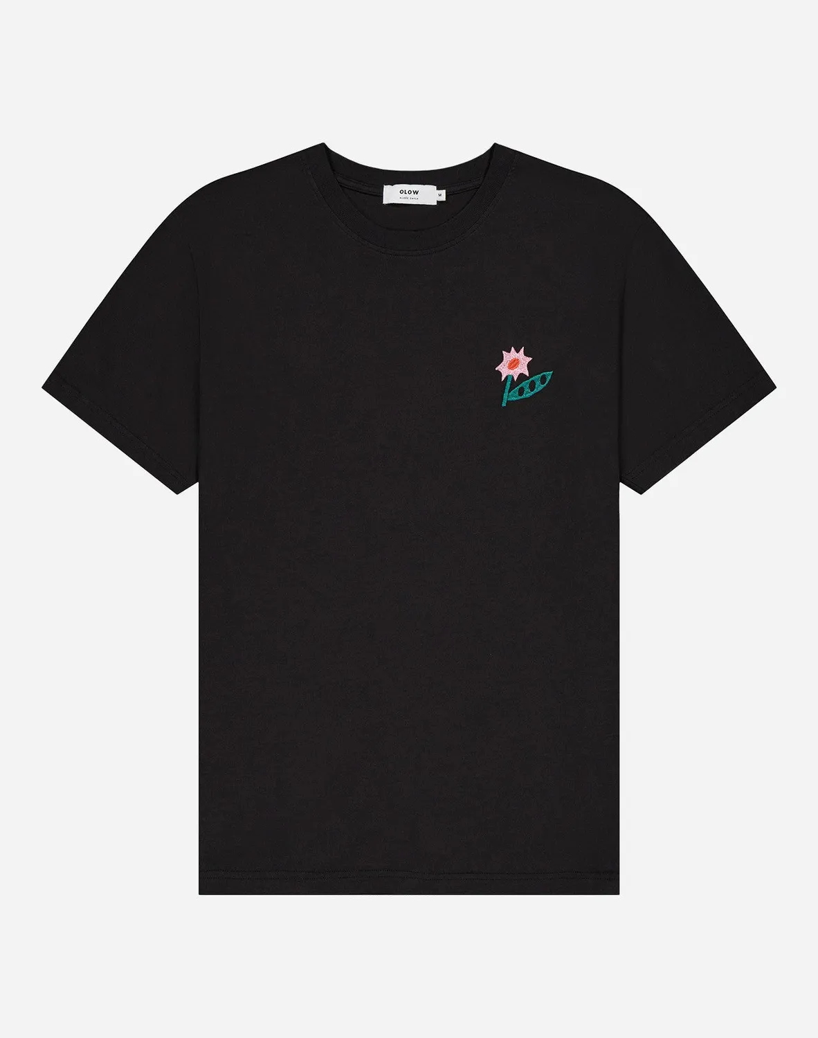 OLOW Flowering t-shirt homme noir coton bio