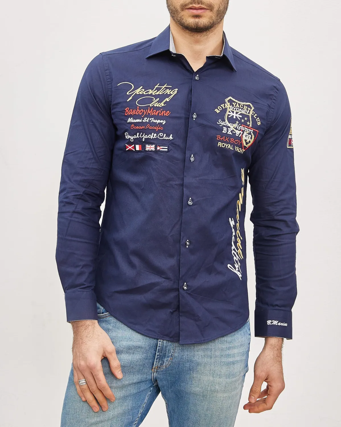 Subliminal Mode BX508 chemise homme manches longues