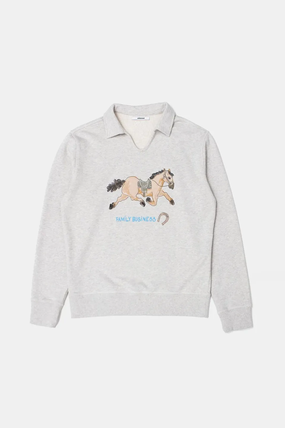 Edmmond Studios Family Business sweat polo gris clair 450gr
