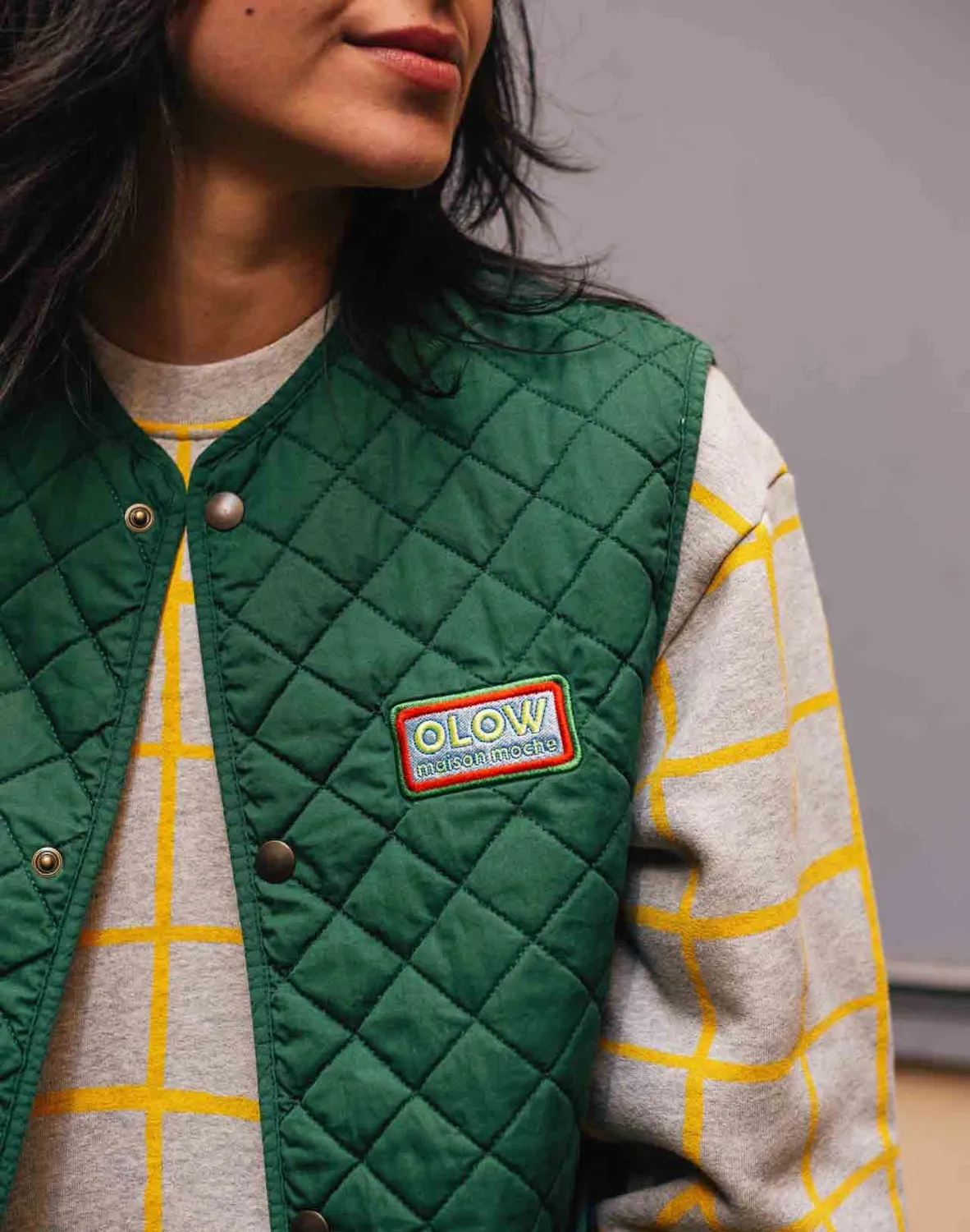 OLOW Vague à l'âme gilet sans manches vert
