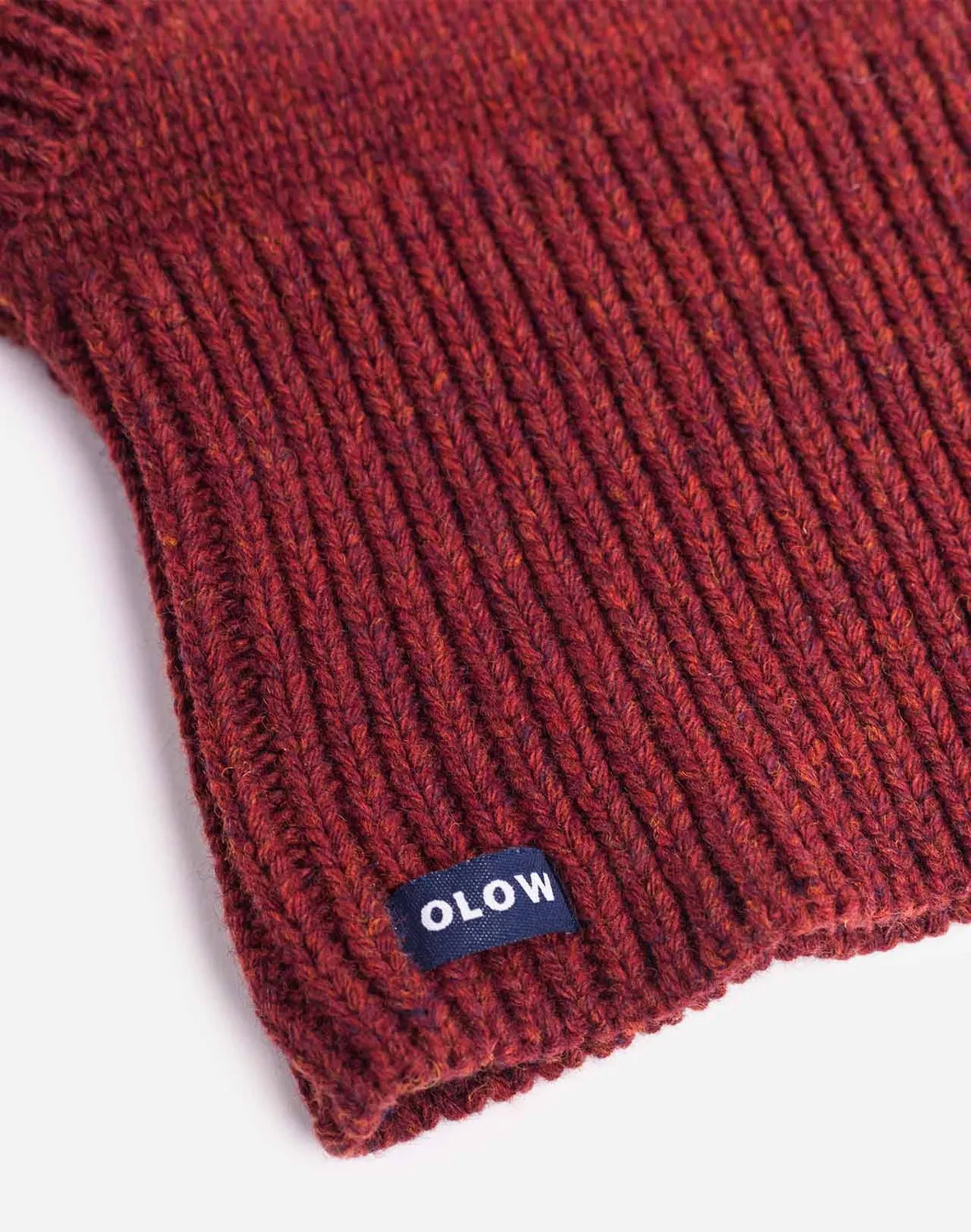 OLOW Hood cagoule rouille chiné laine
