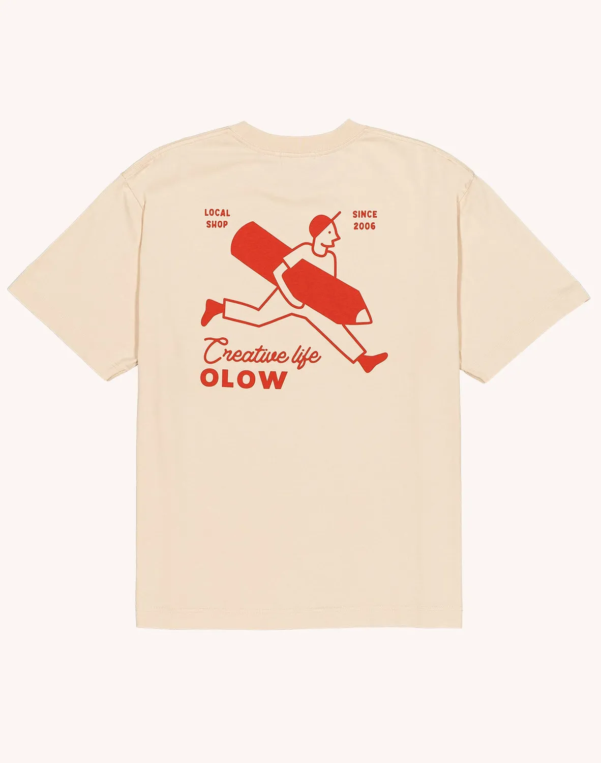 Olow Creative Studio t-shirt crème coton bio