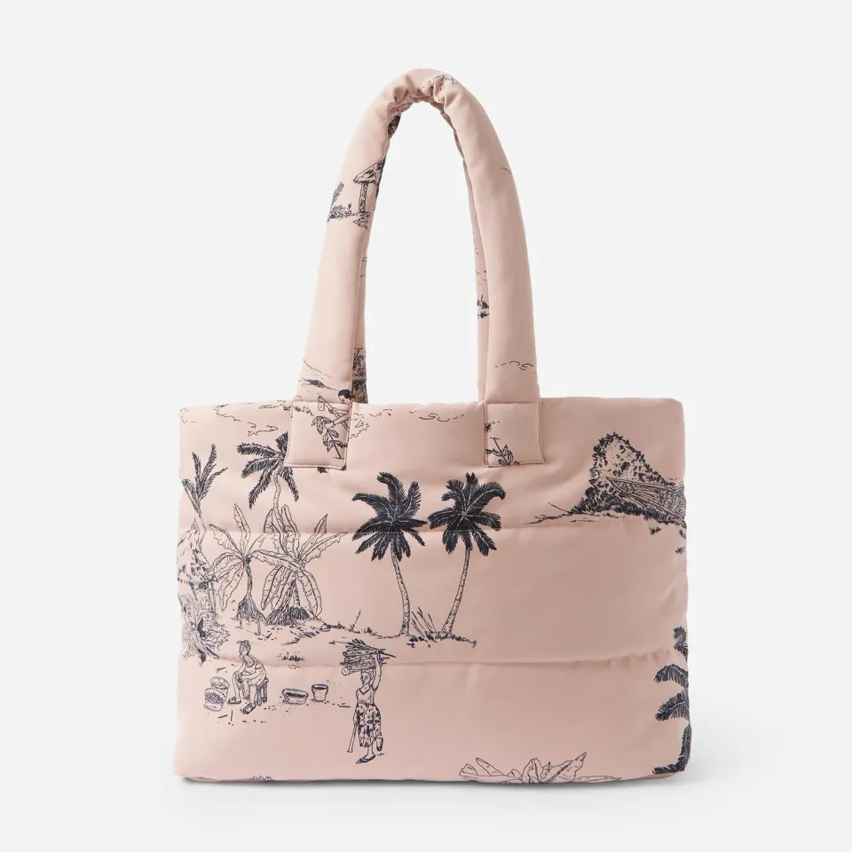 Labrum Freetown Quilted Puffer sac tote rose matelassé