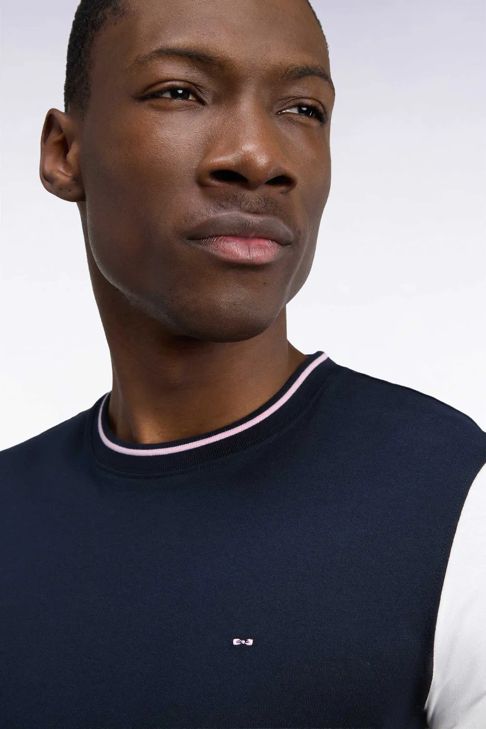 Eden Park Tricolore t-shirt coton marine manches écrues