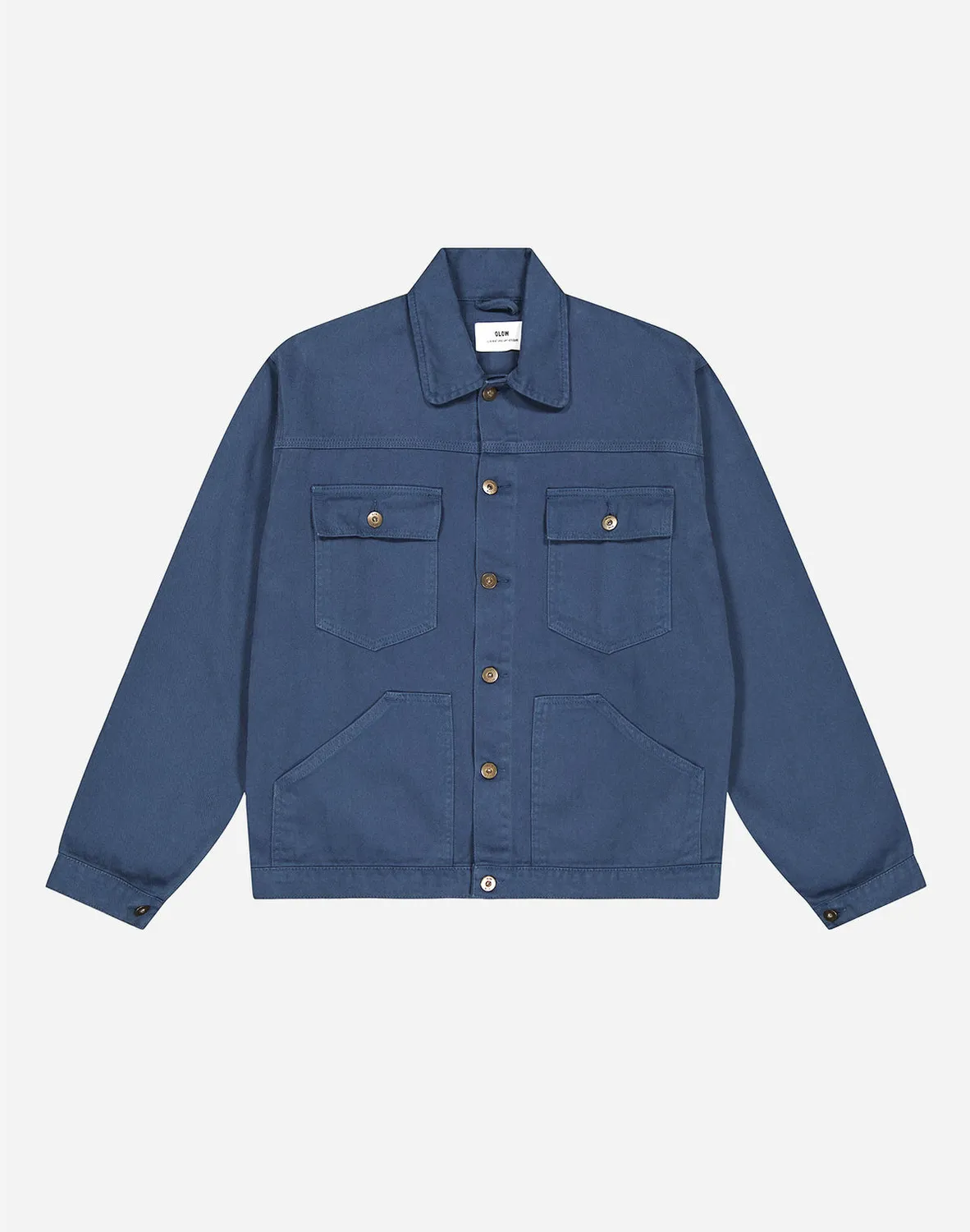 Olow Hekinan veste bleu cobalt coton bio