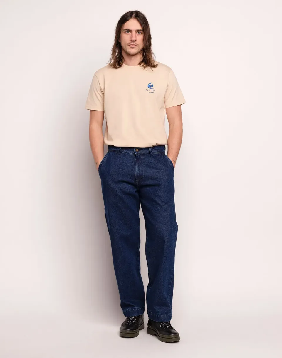 Olow Chuck pantalon denim bleu coton recyclé