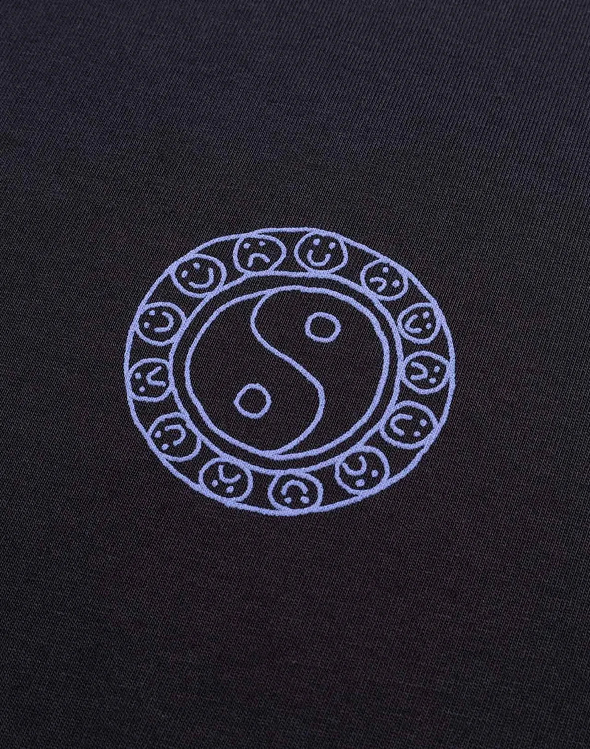 OLOW Taijitu t-shirt noir carbone coton bio