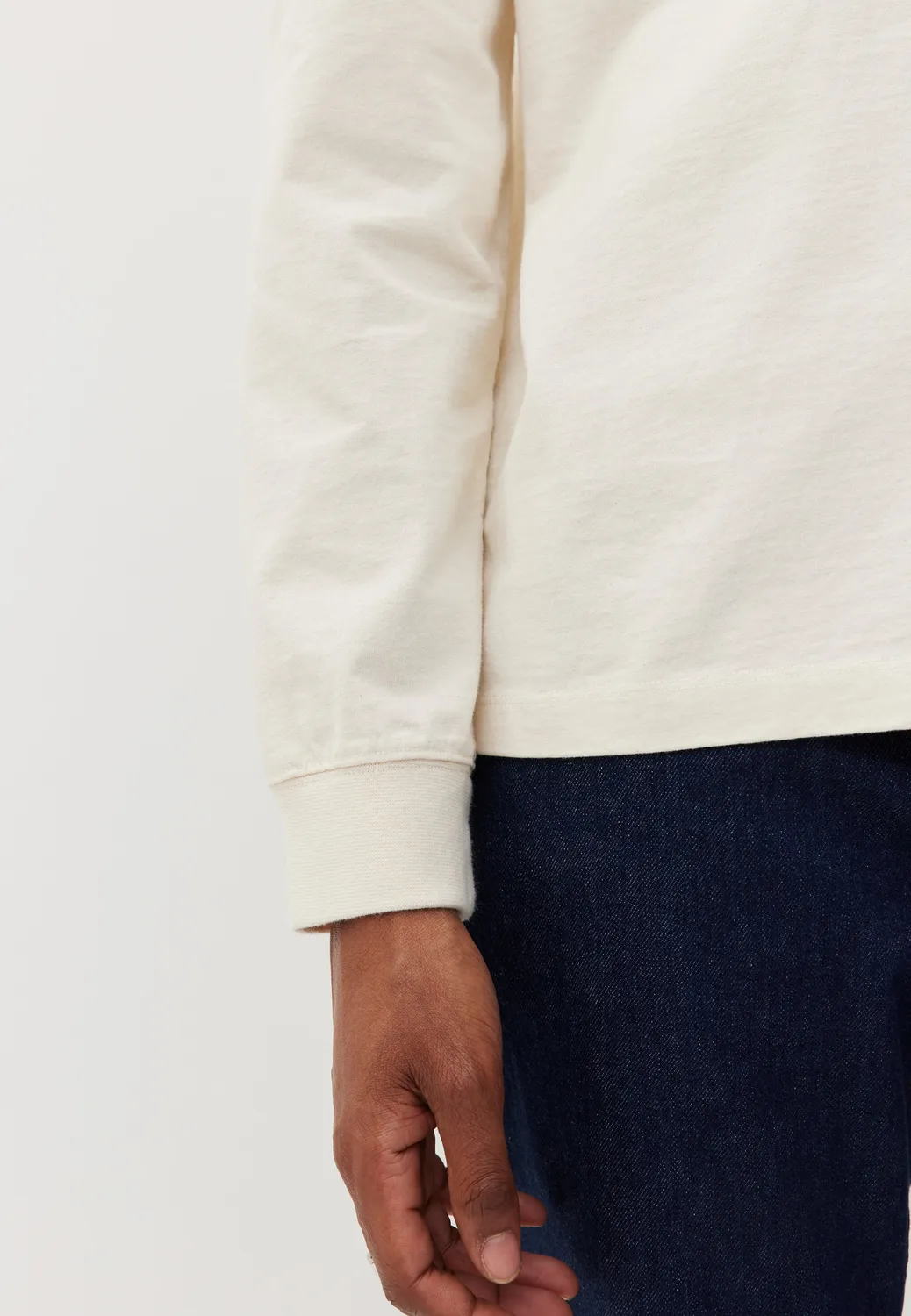 Loom Le Henley t-shirt manches longues bleu marine